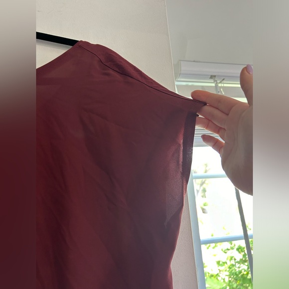 LOFT Red Blouse - Picture 2 of 4